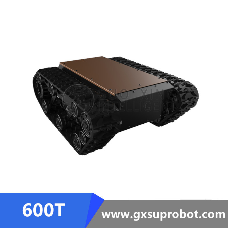 هيكل الروبوت المجنزر Guoxing Intelligent 600T لفحص الدوريات