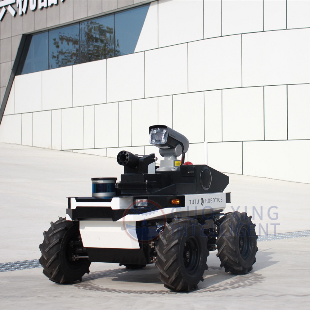 روبوت دورية أمنية مستقل UGV مزود بشحن ذاتي